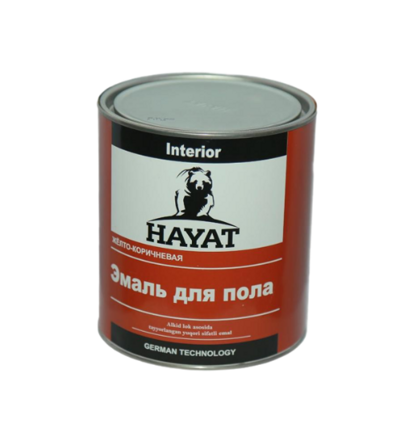 Pol uchun emal "Hayat" (sariq jigarrang) 3 kg