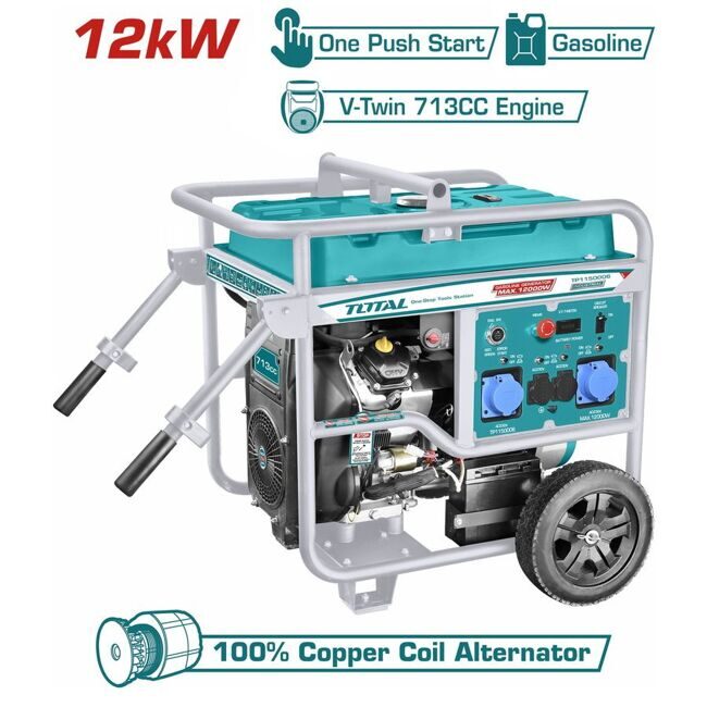 Benzin generator TOTAL TP1150006 11 kVt