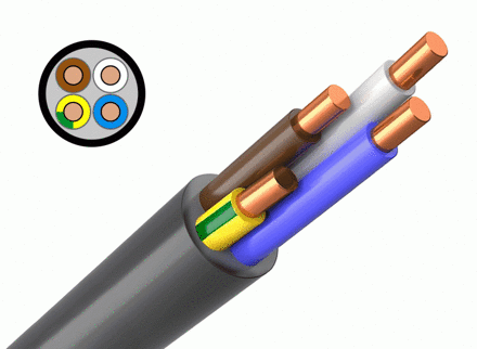 Kabel VVGmbng(A)-LS 4x1,5